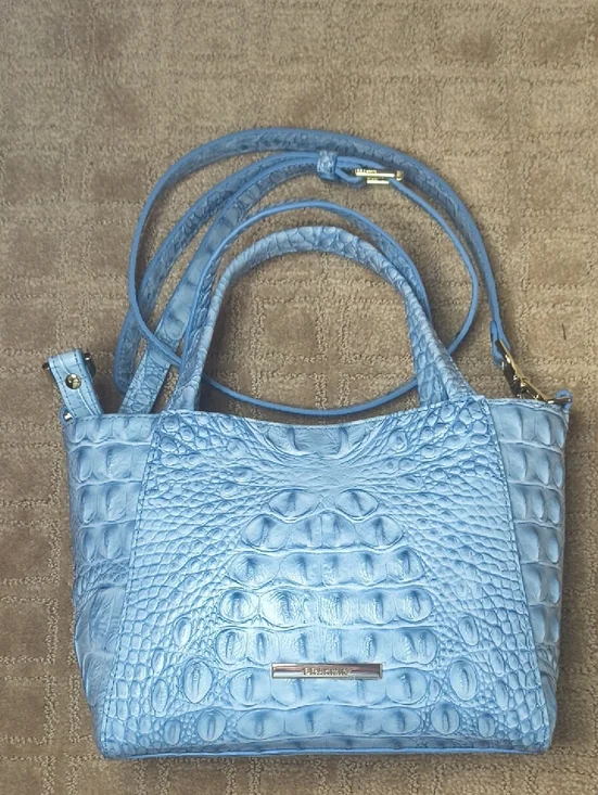 Brahmin Small Alden Road Stonewash Croc-Embossed Top-Handle Shoulder Bag - Picture 1 of 6